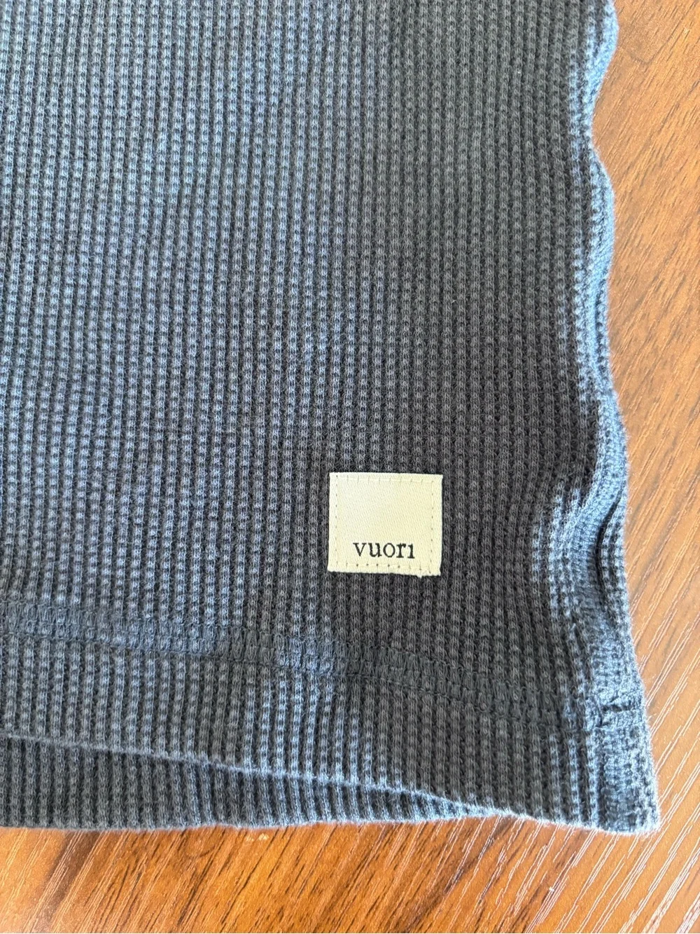 Vuori Heather Gray Waffle Long Sleeve XXL